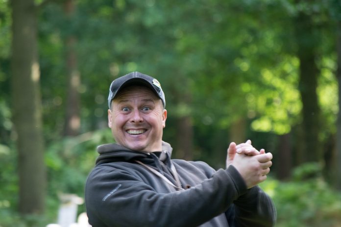 Gilly celebrating another miss by Simon Evans